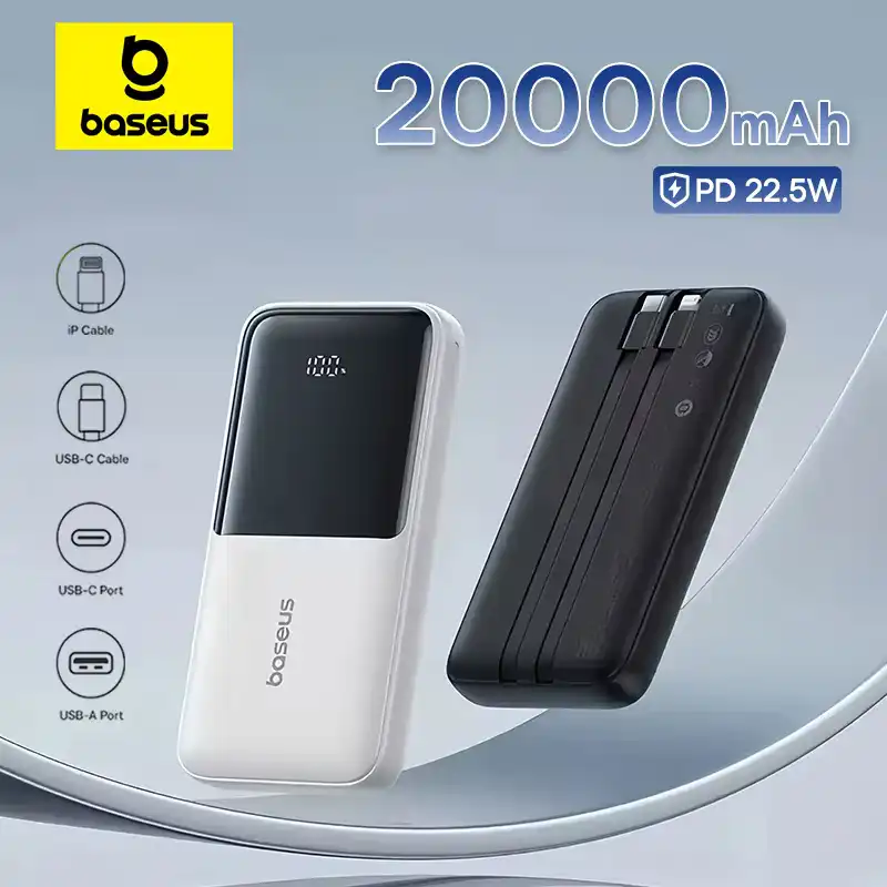 Power Bank 20000mAh PD 22.5W Fast Charging Phone External Battery Powerbank Charger